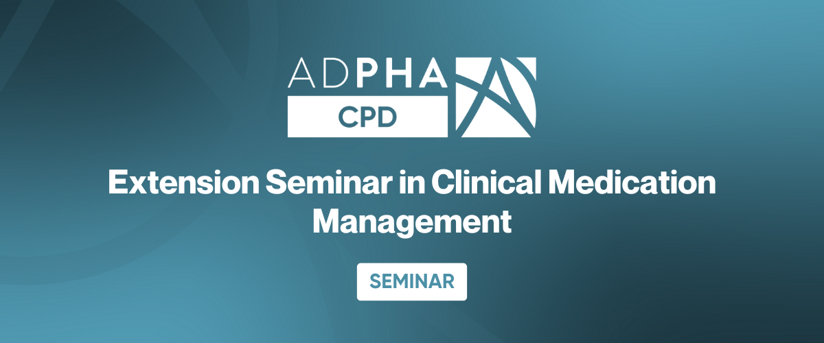 Extension Seminar in Clinical Medication Management
